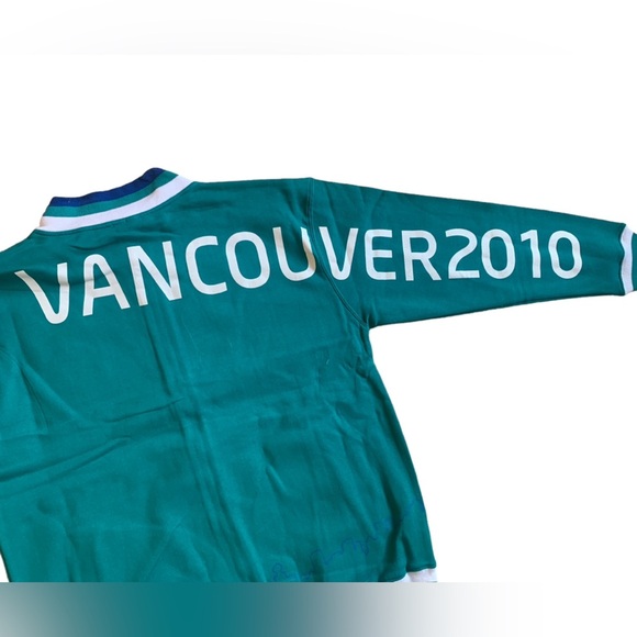 Vancouver NWT 2010 Winter Olympics Full Zip Sweater Green Men's Size L - Picture 3 of 10